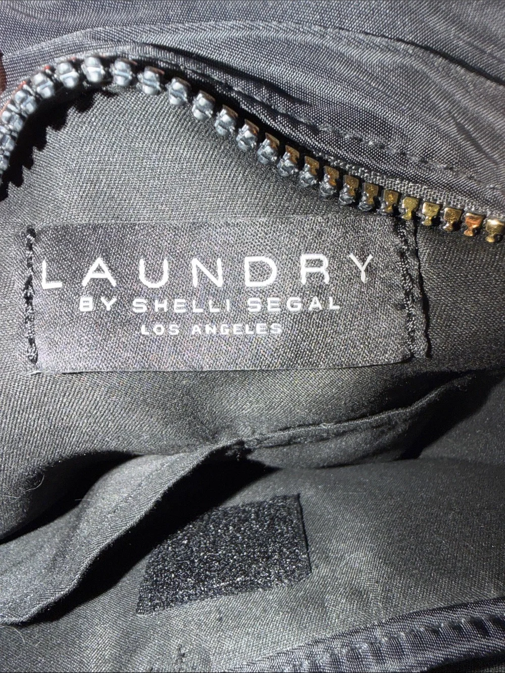 Laundry By Shelli Segal Black Nylon Laptop Tote with Gold Hardware